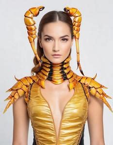 Scorpion Costume Woman. Face Swap. Insert Your Face ID:980165