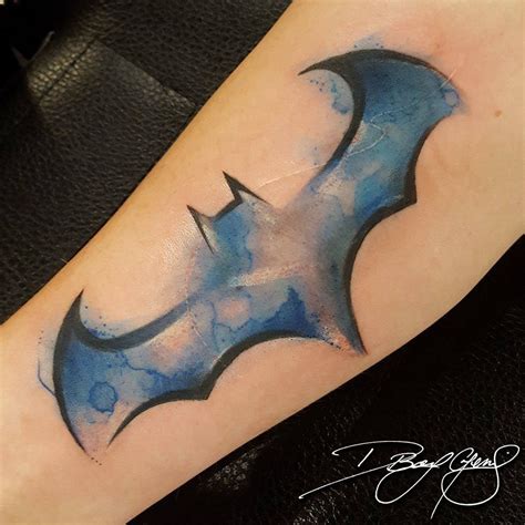 Batman Logo Tattoo Arm