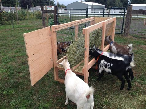 Homemade Goat Feeders For Sale | Goat hay feeder, Goat feeder, Sheep feeders