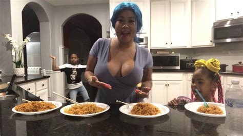 Noodle eating contest cooking and MUKBANG - YouTube