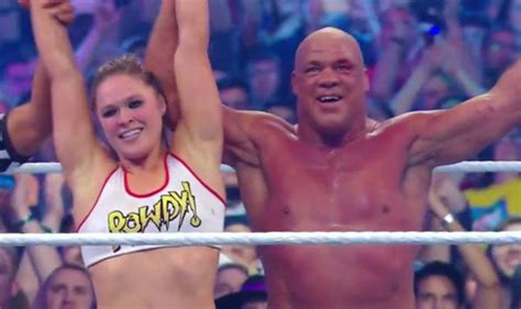 WWE WrestleMania: Ronda Rousey DESTROYS Triple H and Stephanie McMahon ...