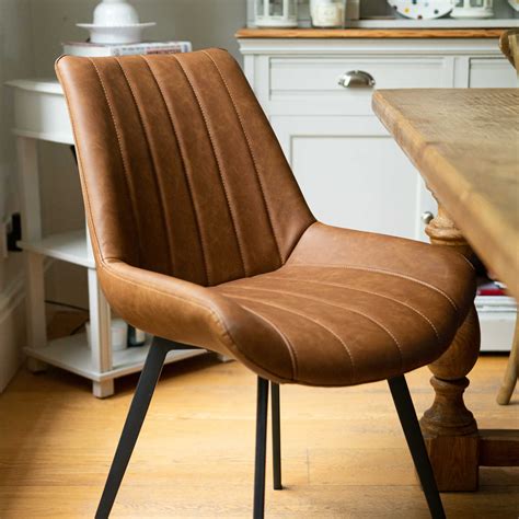 Contemporary Tan Brown Dining Chair - Interior Flair