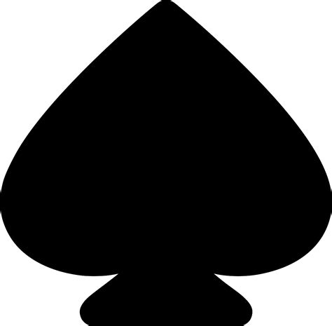 SVG > spade poker ace - Free SVG Image & Icon. | SVG Silh