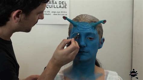 Andorian Makeup Step by Step - Paso a paso de Andoriana Star Trek - YouTube