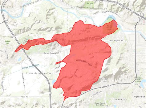 Ventura County Fire Evacuation Map - Large World Map