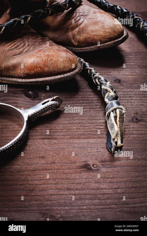 Cowboy boots spurs hi-res stock photography and images - Alamy