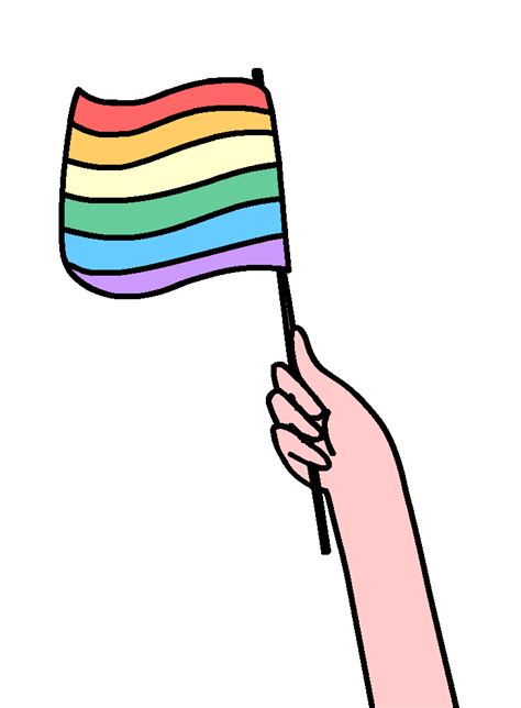 Gif - waving rainbow flag (regenboogvlag) | Gay sticker, Flag drawing, Love stickers