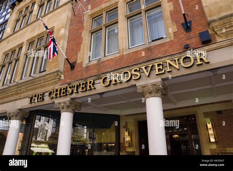 The Chester Grosvenor Hotel and Spa built in 1863 and owned by the Duke ...