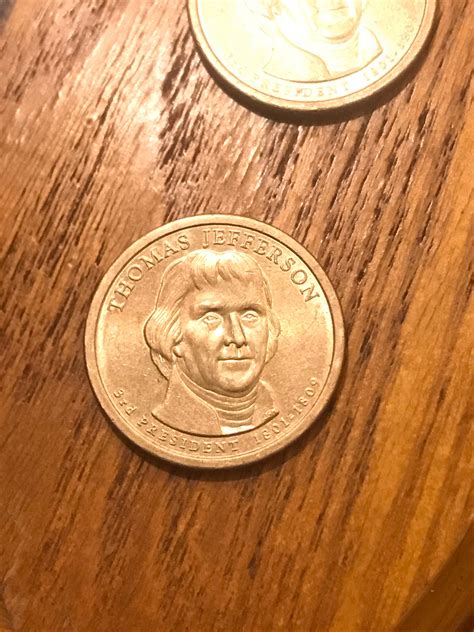 Thomas Jefferson Gold Dollar Coin - Etsy