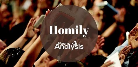 Homily - Definition of Homily - Poem Analysis