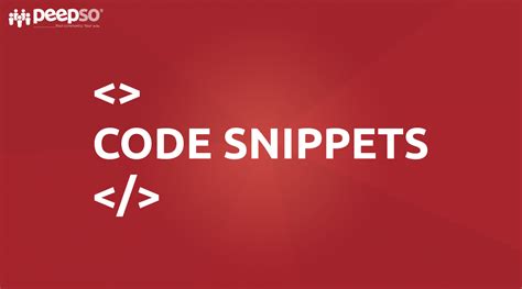 Using The Code Snippets In Website Development | PeepSo