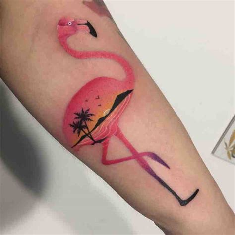 Flamingo Tattoo by Daria Stahp - Tattoo Insider