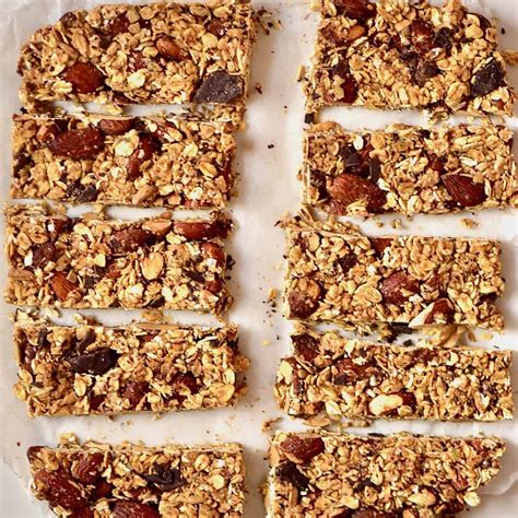 Healthy Chewy Granola Bar Recipe With Dates And Nuts | Deporecipe.co