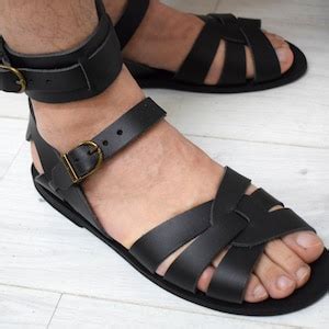 Brown Men Sandals With High Quality Genuine Leather and Free Expedited Shipping. - Etsy