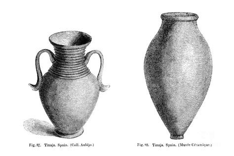 Tinaja, Spain p1 Ceramic Art by Historic Illustrations - Fine Art America