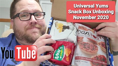 Universal Yums Snack Box Unboxing November 2020 - YouTube