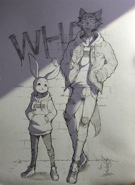 😍😍😍 Legoshi and Haru by Wang zong : r/Beastars