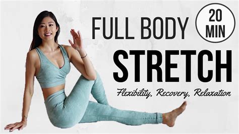 20 min Full Body Stretch for Flexibility, Reducing Bloating, Pain Relief & Recovery Emi - YouTube