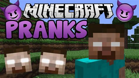 Minecraft Herobrine Pranks - YouTube