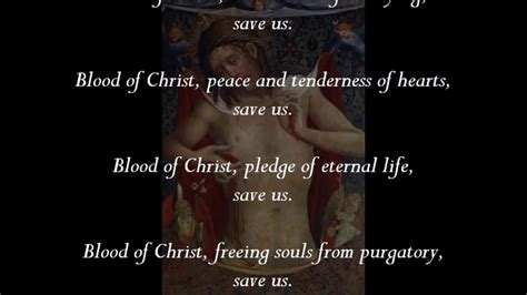 Litany of the Most Precious Blood of Jesus - YouTube