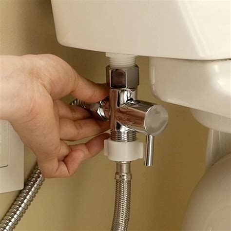 Bidet Sprayer 3 Way T Valve with Shut off Valve || Brass || Aluids