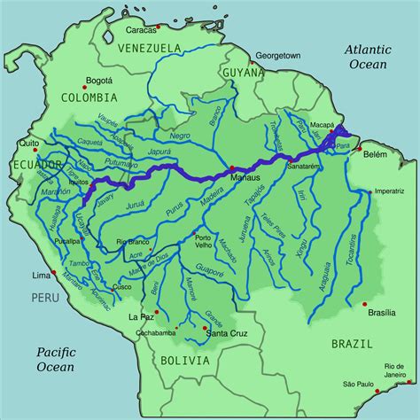 Rio Amazonas Mapa | Mapa