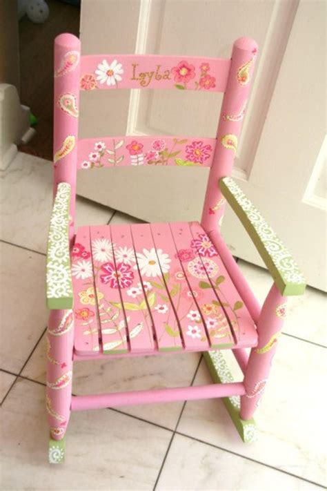 Custom Hand painted PERSONALIZED Child's Rocking chair | Etsy Painted Rocking Chairs, Hand ...
