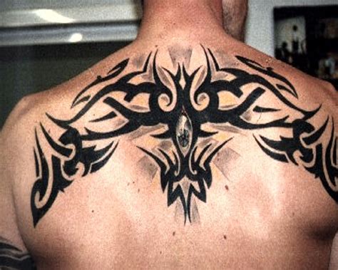 Upper Back Celtic Design | Back tattoos for guys, Tribal tattoos for men, Tribal back tattoos