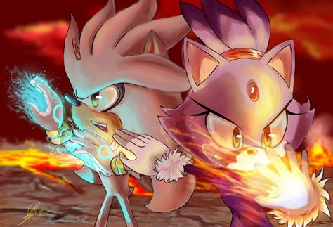 Silver and Blaze - We are together in this by JustASonicFan on DeviantArt