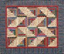 Miniature Log Cabin | quilt template by Quilting from the Heartland