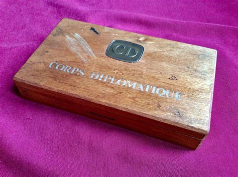 Vintage "Corps Diplomatique Senator" Cigar Box,Mahogany Wood Cabinet Case,Rare | eBay