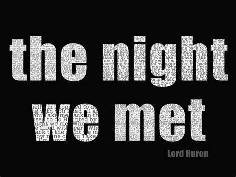 Night We Met Lyric Poster - Etsy