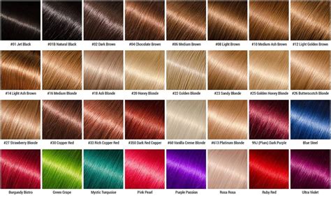 Hair Color Chart - Lace Front Wig Shop