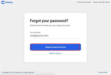 Reset Forgotten Password – Сhanty Help Center