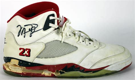 Lot Detail - 1990 Michael Jordan Game Used & Dual Signed Nike Air ...