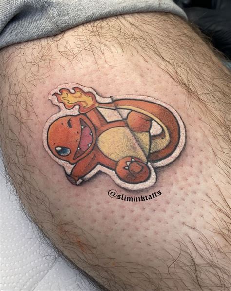 Tattoo Charmander Sticker | Ink tattoo, Tattoos, Charmander