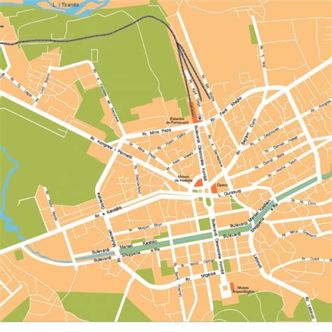 Tirana Maps | Download vector maps for Adobe Illustrator