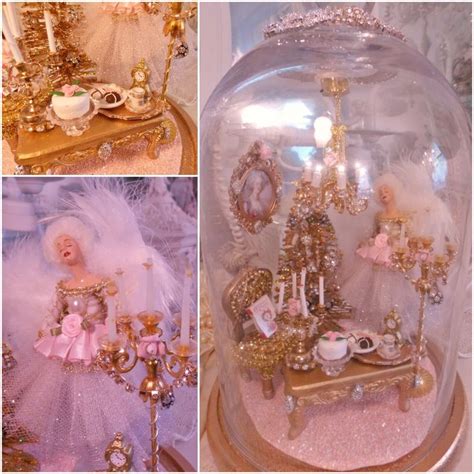 MARIE ANTOINETTE DOLL LIGHTED CHRISTMAS HOUSE DOME | Pink christmas, Christmas goodies ...