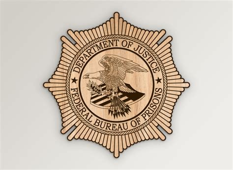 DOJ Bureau Prisons Justice Department Badge SVG Vector | Vector911