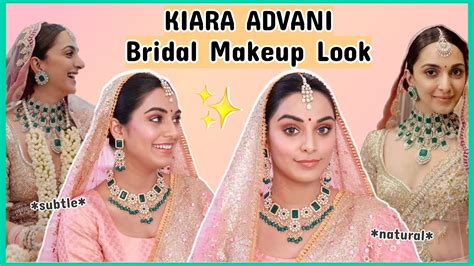 Recreating Kiara Advani's BRIDAL MAKEUP LOOK Subtle Wedding Makeup ...