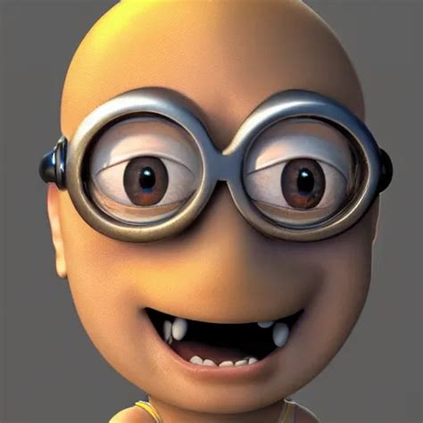 realistic minion looking human person minion, | Stable Diffusion