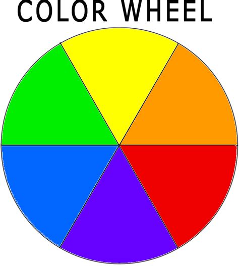 Basic Color Wheel Clip Art