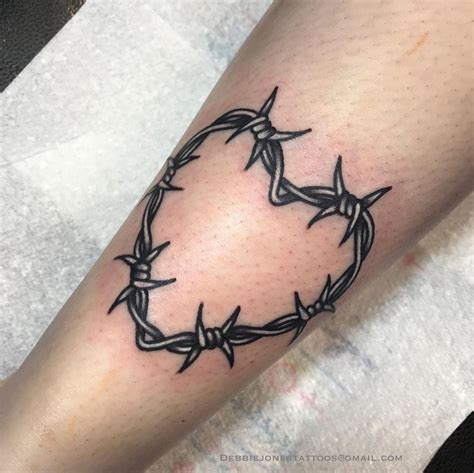 Barbed Wire Heart by Debbie Jones (ig: @debbiejonestattoos) at Broadside Tattoo Swansea South ...