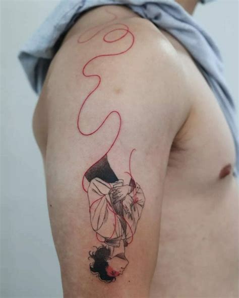 101 Best Red Thread Of Fate Tattoo Ideas 👈