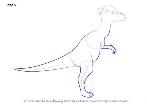 Step by Step How to Draw Shirley Stygimoloch from Dinosaur Train : DrawingTutorials101.com