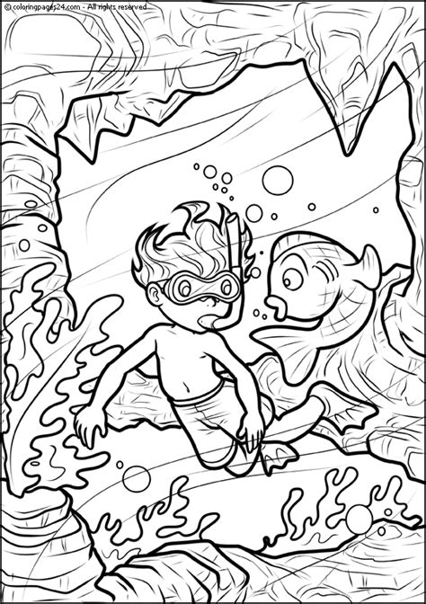 Scuba Diving: Coloring Pages & Books - 100% FREE and printable!