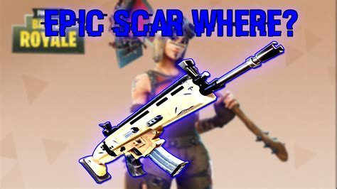 HOW TO FIND THE EPIC SCAR!? (Fortnite Battle Royale) WHERE? - YouTube