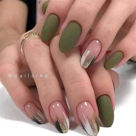 The 5 Best MILITARY GREEN NAILS Designs 💅🖤 【The Best of 2022】