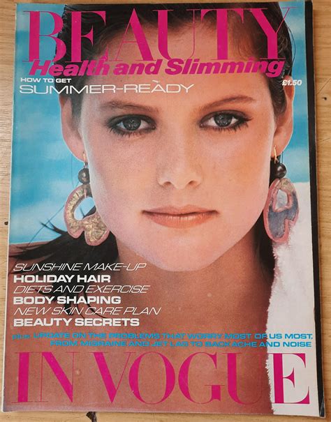 Beauty In Vogue Uk Spring / Summer 1981 British Original Vintage Fashion Magazine Gift Birthday ...