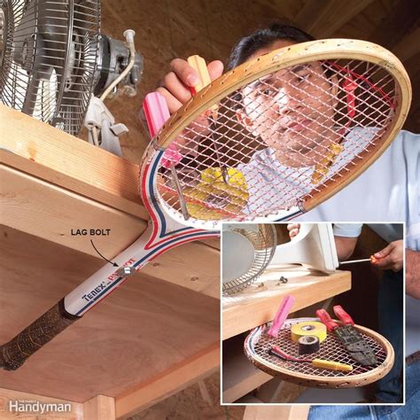 Here’s a slick use for that old wooden tennis racquet that’s gathering dust in the garage. Drill ...